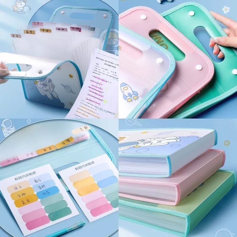 cute multi layer folder map organizer korea