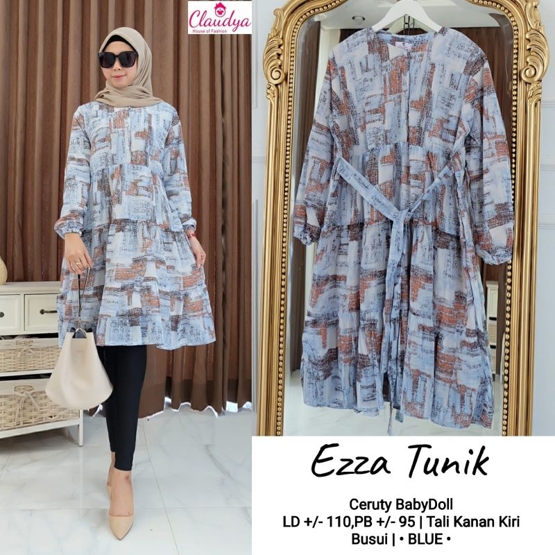 Baju atasan wanita ezza tunik by claudya