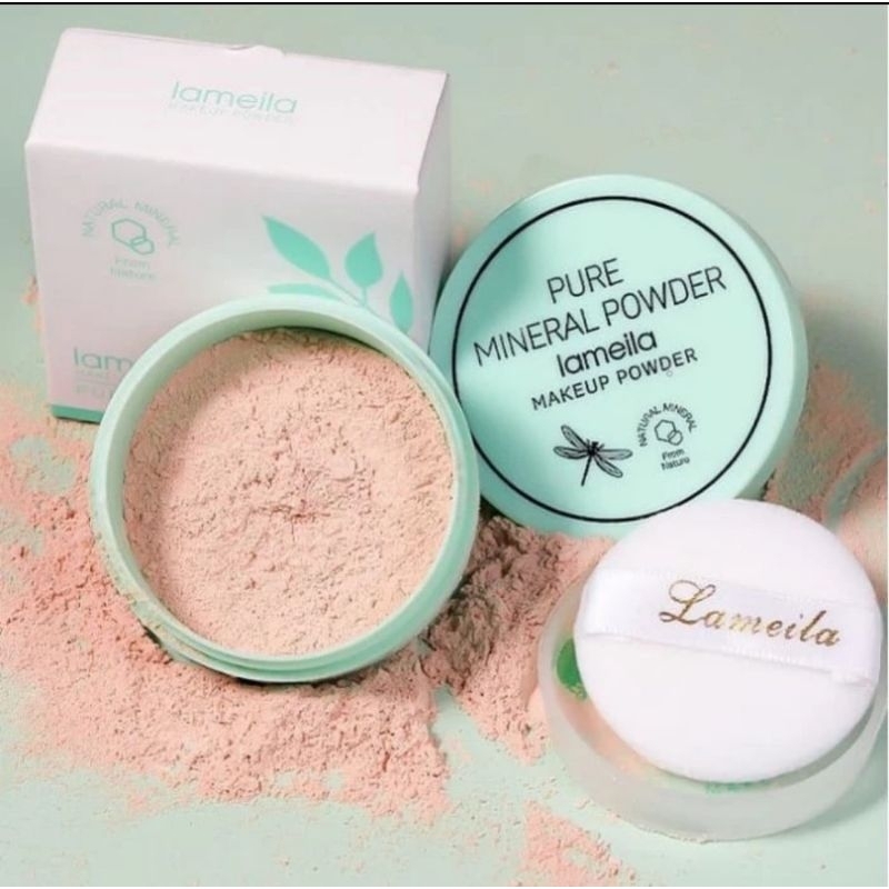 LOOSE POWDER BEDAK TABUR LAMEILA CONTROL MINYAK