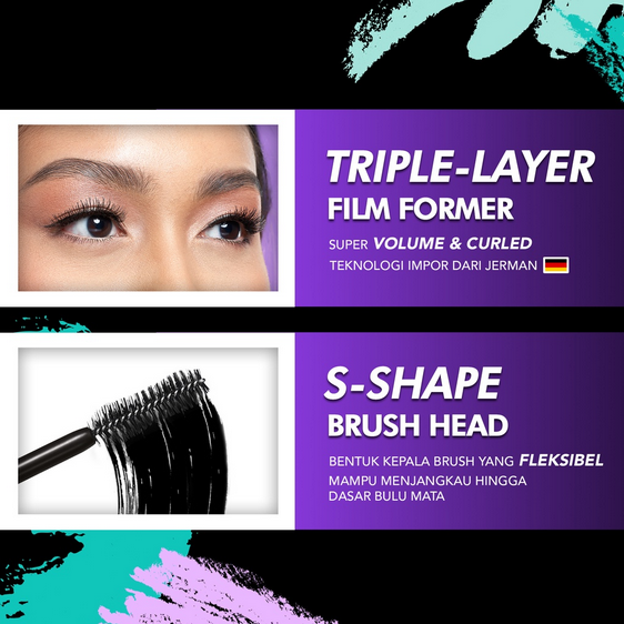 DAZZLE ME Holy Moly Volume Mascara / Eyelash Lengthening Hyper Curl Maskara