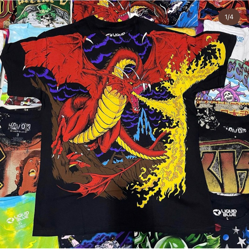 DRAGON - LIQUID BLUE KAOS ORIGINAL