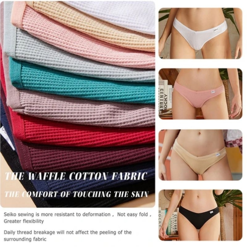 FINETOO FT71 Sexy Celana Dalam Wanita Sport Brief Women Cotton Panty Soft