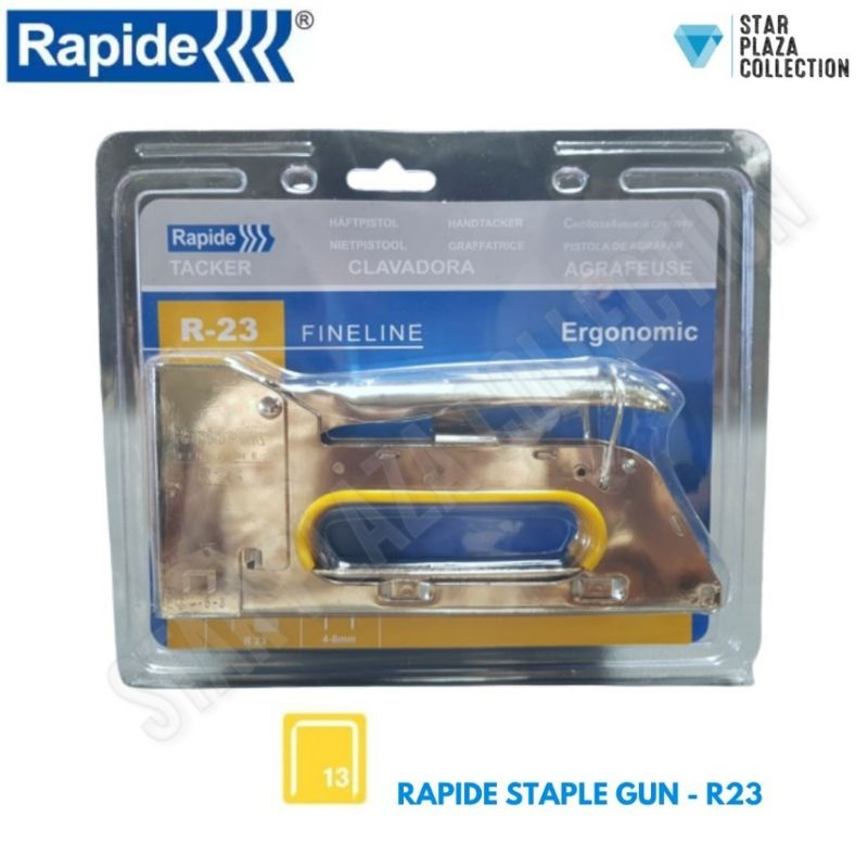 ORIGINAL RAPIDE 3 MODEL FREE ISI 600PCS SIAP PAKAI TORA Staple Gun 3 Ways - Staples Gun 3 In 1 Staple Staples Steples Gun Tembak 3 in 1 Jok Kulit Kayu Karpet Kardus