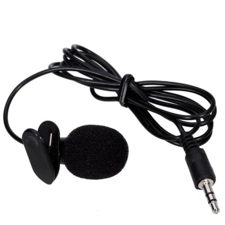 Microphone clip on jack 3.5mm - Mic klip jepit baju youtuber mik klip