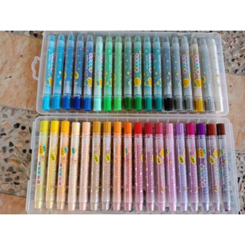 

crayon grasp roller putar oil pastel 36 warna hemat
