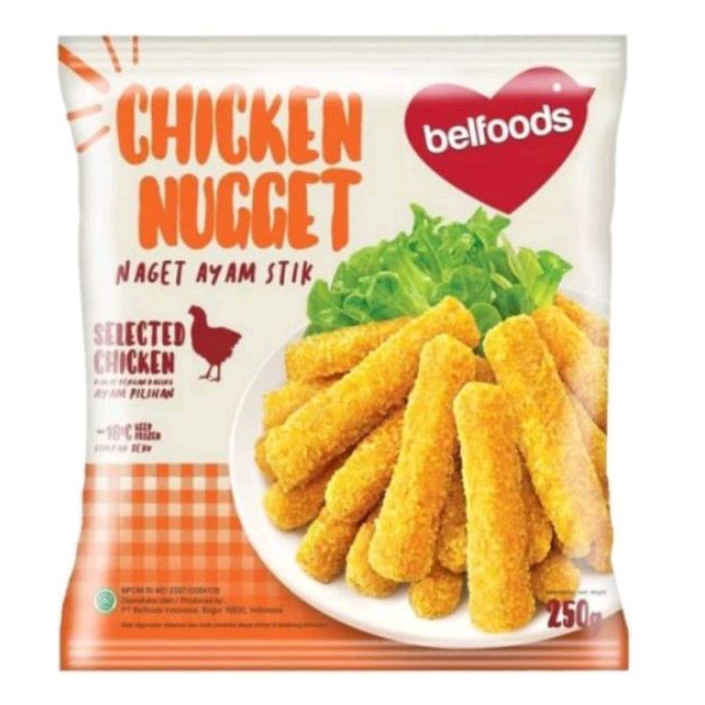 

Belfoods Favorite Nugget Stick 250gr / Naget Ayam Stik