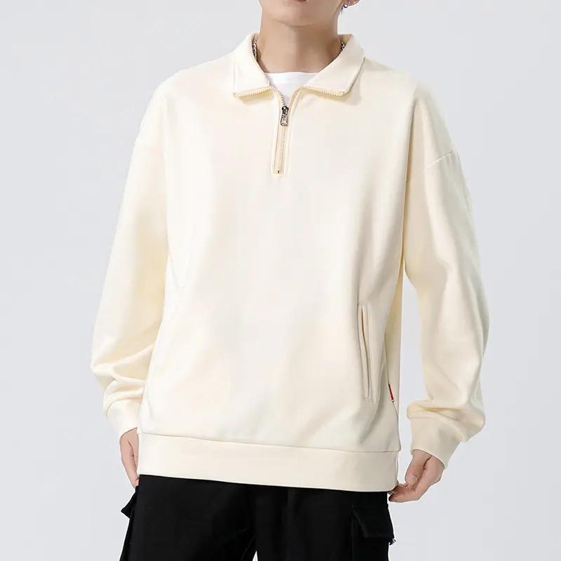 HALFZIP SWEATSHIRT POLOS TWO POCKET OVERSIZE