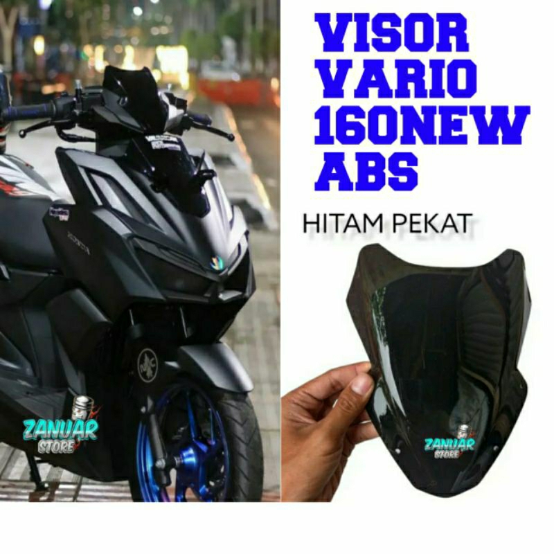 VISOR VARIO 160 NEW ABS WINSHIELD VARIO 160 NEW ABS HITAM TEBAL