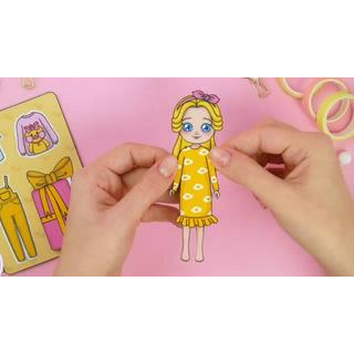 Paper Doll Lalafanfan duck clothes wardrobe mainan bongkar pasang