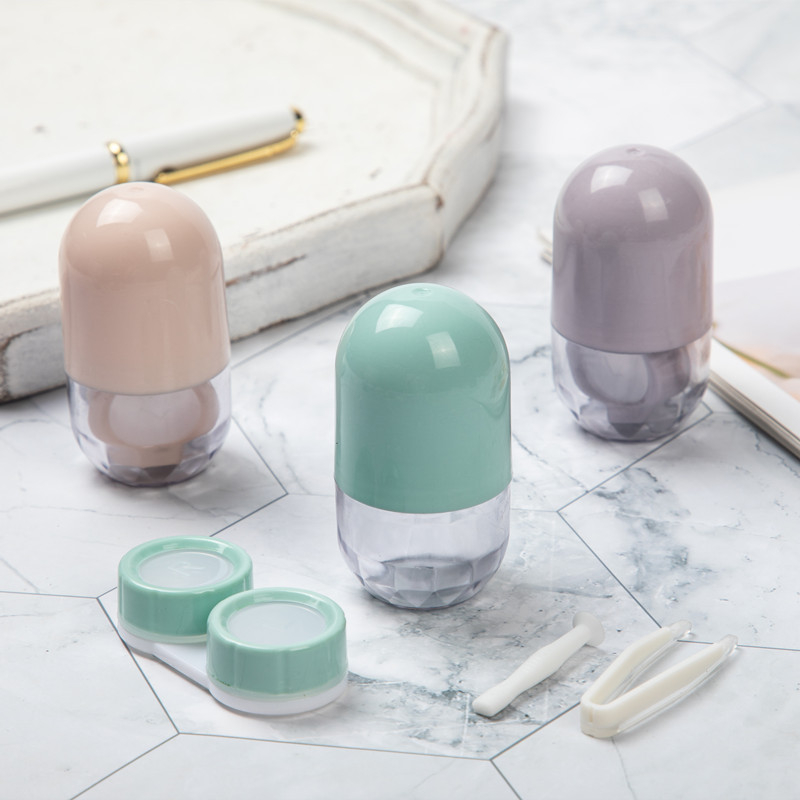 Kotak Softlens Capsule Travel Kit Lens Case Tempat Softlens