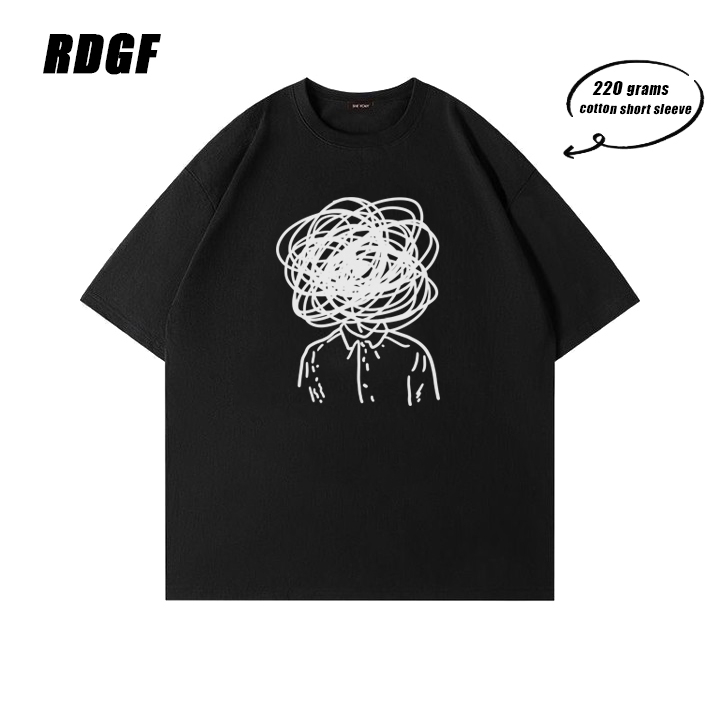 RDGF kaos cowok keren kaos cotton Kaos pria t shirt unisex kaos hitam pria t shirt unisex Kaos premium kaos hitam pria/A0330