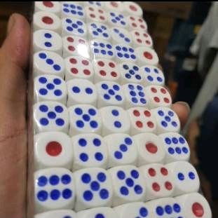 Dadu Plastik 25 x 25 mm / Professional Dice / Mainan Dadu / Dadu board game / Quality dice / Dadu transparan / Dadu Besar Mainan / Mainan Dadu Besar / Dadu Susu / Dadu Kristal / Dadu Mainan Jadul