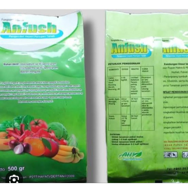Fungisida biologi ANFUSH Kemasan 500 gr