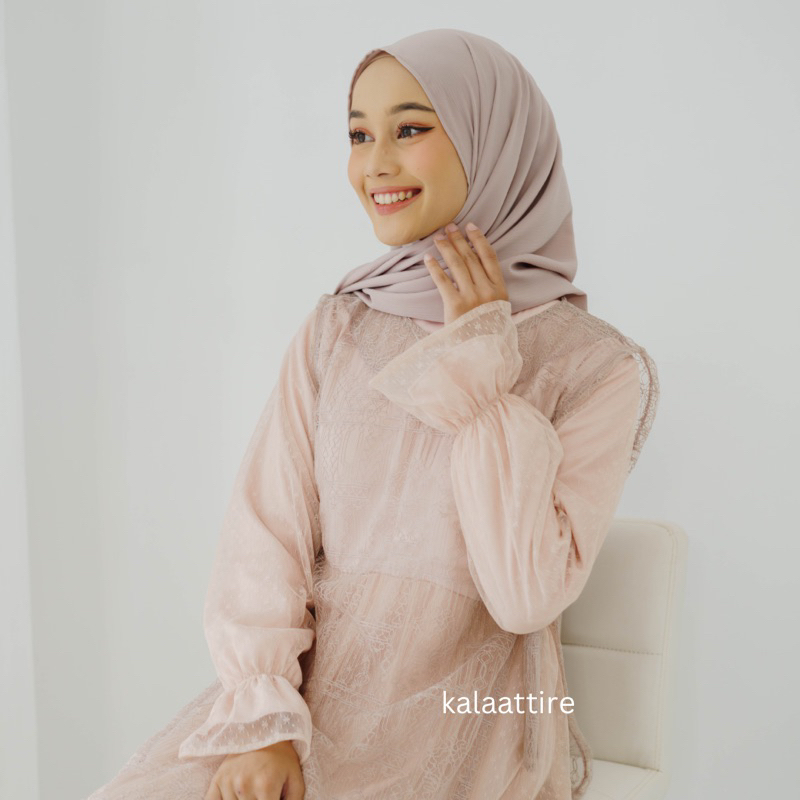 Jaeda Series Dress Pesta Outer Vest Brokat