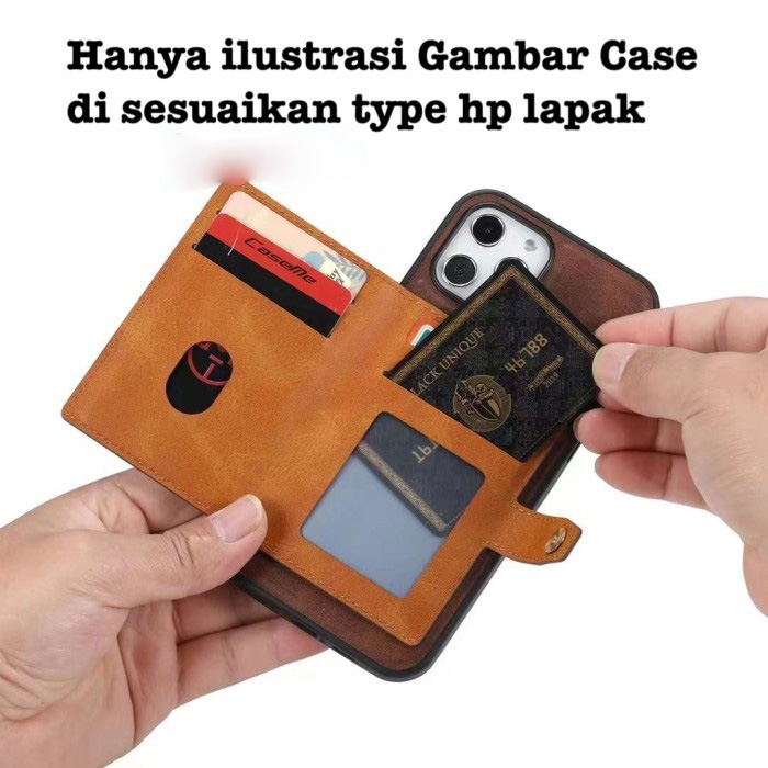 SAMSUNG A14 / A34 / A54 5G MAGNETIC DETACHABLE LEATHER WALLET CASE