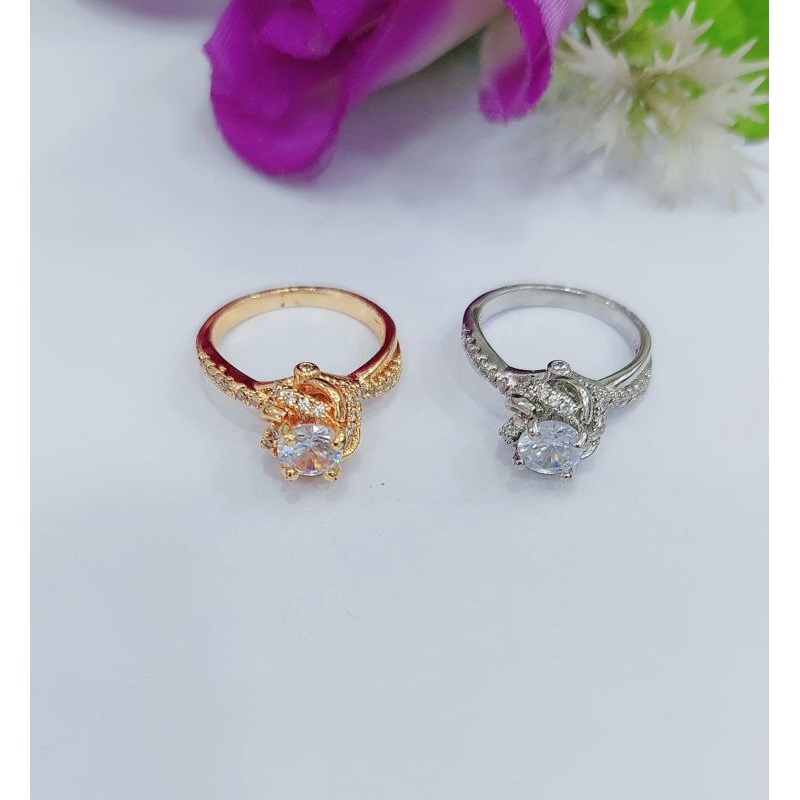 Cincin Xuping Permata Lapis Emas Perhiasan fashion R075