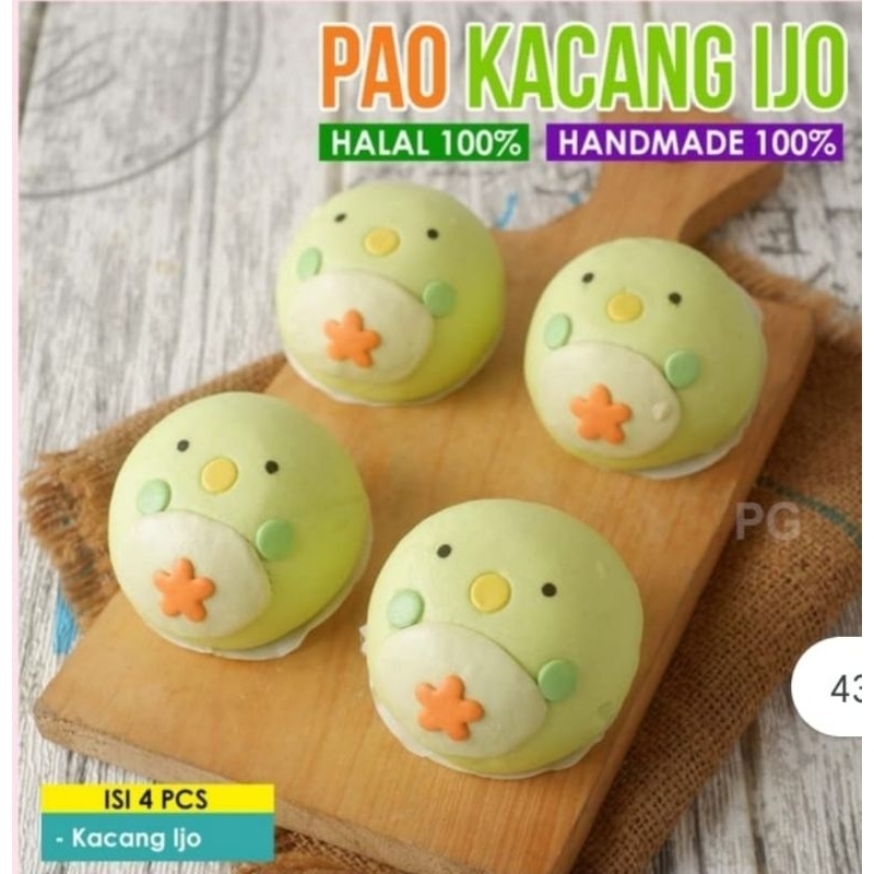 

Pao karakter isi kacang ijo 4pcs