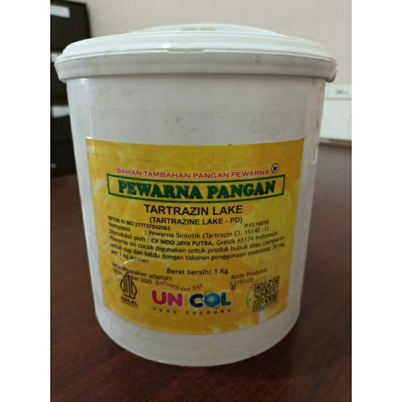 

pewarna makanan lake tartrazine 1 kg/unicol pewarna tepung bumbu