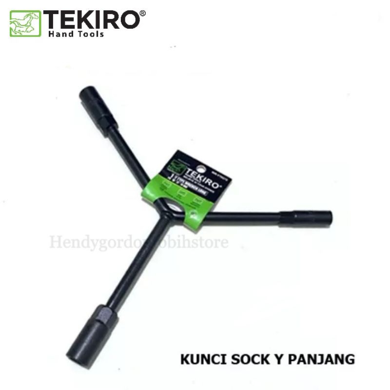 TEKIRO Kunci sock Y panjang ukuran 8 10 12 / 12 14 17 kunci Sok Y panjang