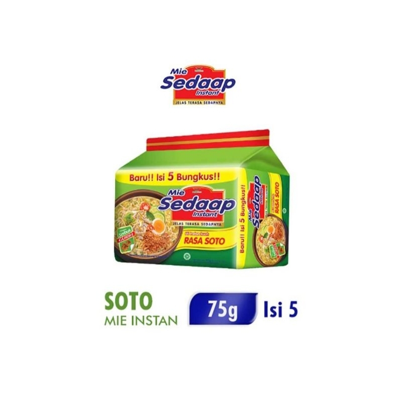 

MIE SEDAAP INSTANT SOTO ISI 5