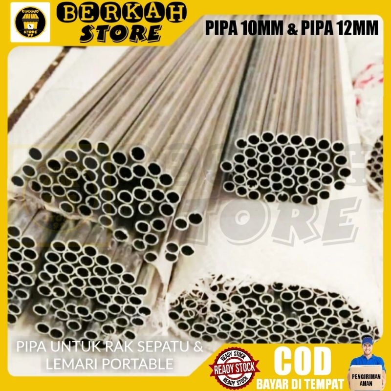 Pipa Rak Sepatu Lemari Portable 1cm & 1,2cm