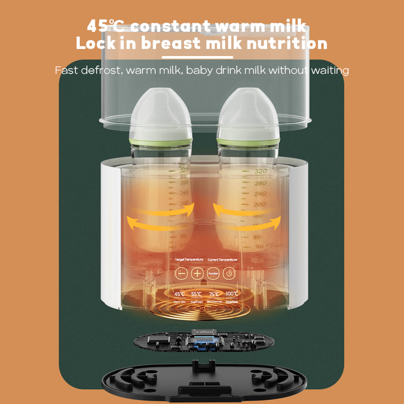 DADAWARD Sterilizer Botol Bayi/ Penghangat Asi Baby Safe Multifungsi 220W/ Penghangat Susu Bay Sterilisasi Botol Layar Besar Led/ Milk Warmer/Penghangat asi/Baby Feeding Bottle Warmer Heater Bottle sterilizer