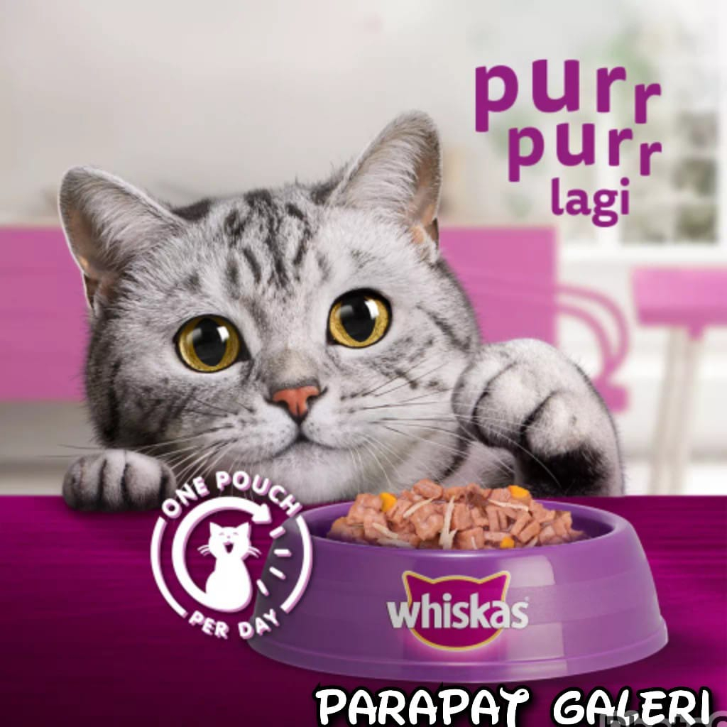 WHISKAS® Tasty Mix Pouch 70gr All New Variant Makanan Basah Kucing