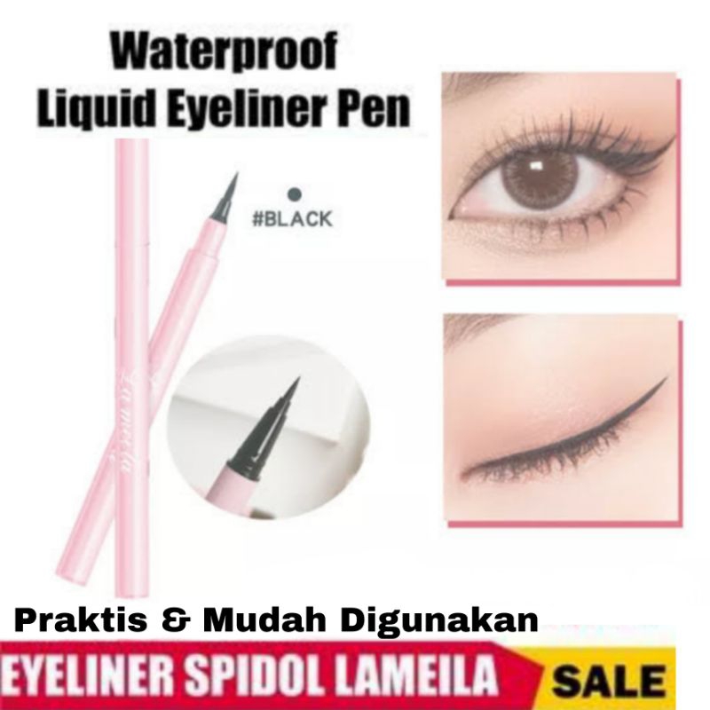 Lameila Eyeliner Pensil Cair Waterproof warna Hitam