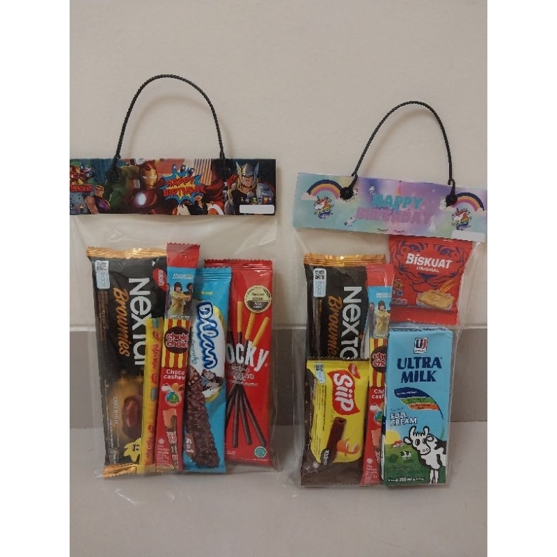 

10pcs Plastik Snack Ulang Tahun | Plastik Bingkisan Ultah 15x25