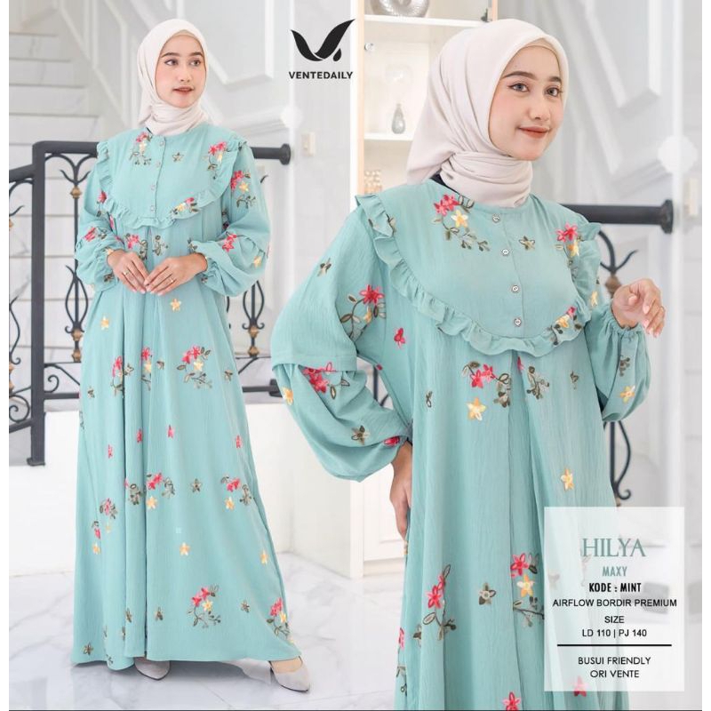 (NEW)GAMIS DRESS OOTD//HILYA MAXY BY VENTE