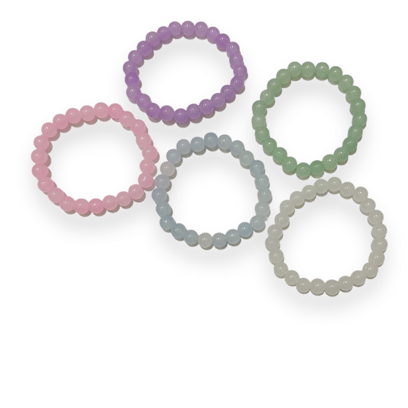 Gelang Elastis Water Beads Elastic Bracelet Stone