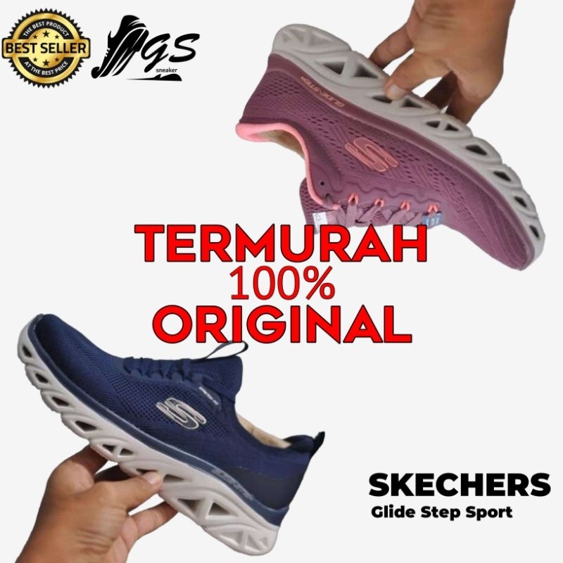Skechers Glide Step sepatu skechers sepatu lari olahraga sepatu running sport sepatu wanita