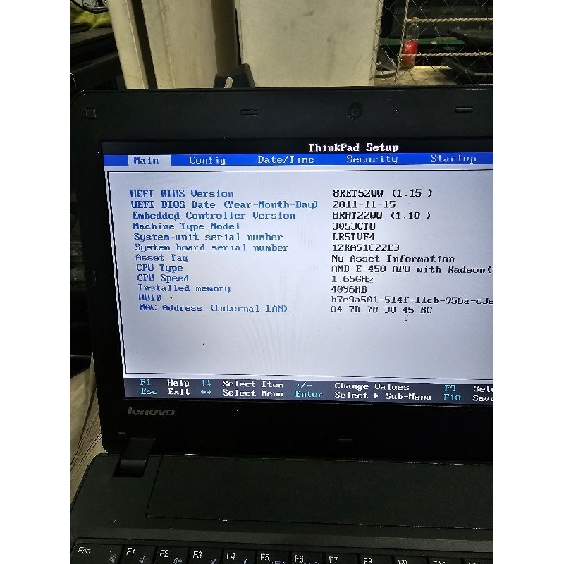 LAPTOP LENOVO X121E AMD E 450 APU RAM 4GB SSD 256GB LAYAR 12 INCH MURAH LEBAY