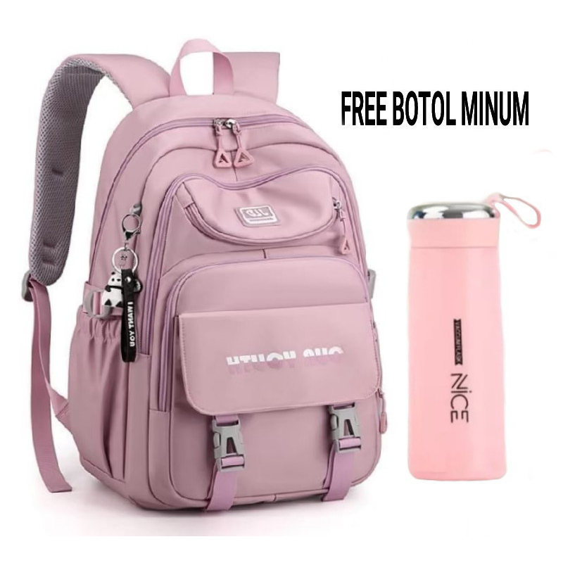 GGS TAS SEKOLAH ANAK PEREMPUAN TAS RANSEL SEKOLAH ANAK RANSEL SEKOLAH ANAK PEREMPUAN FREE BOTOL KACA GAYA KOREAN STYLE 2023