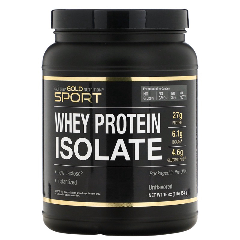 California Gold Sport Whey Protein Isolate 454 g Usa