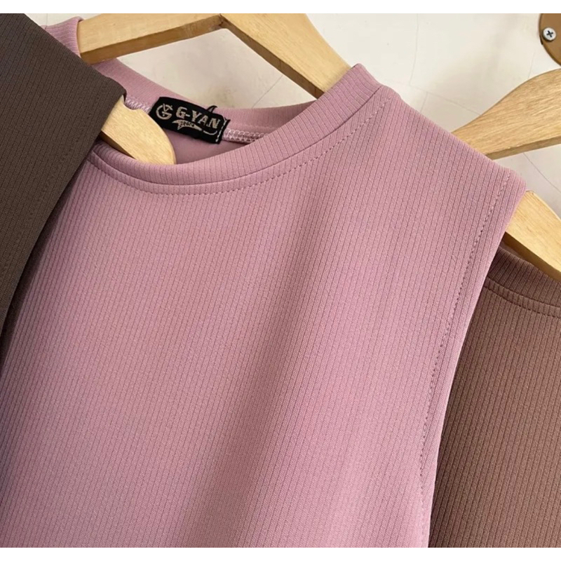 ( BISA COD ) INNER DRESS RAJUT KNIT SPAN PREMIUM Size M L XL / INNER RAJUT BASIC