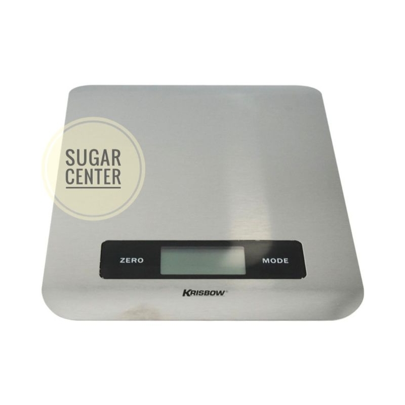 Krisbow Timbangan Dapur Digital Slim Plate 5 Kg/Timbangan Dapur Digital 5 Kg/Timbangan Dapur Minimal