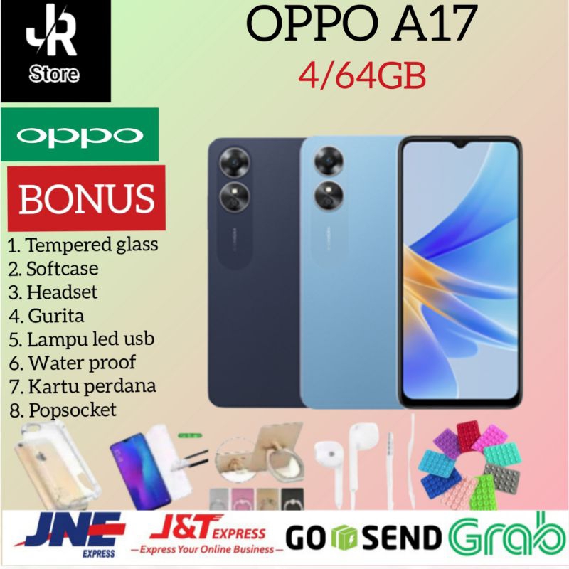 OPPO A17 RAM 4GB 64GB 4/64GB GARANSI RESMI OPPO INDONESIA