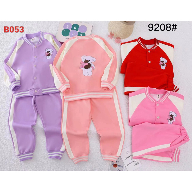 Setelan Jogging anak perempuan Import 4-7 th A085