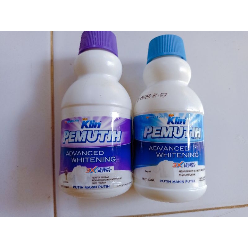 soklin pemutih pakaian so klin 100ml