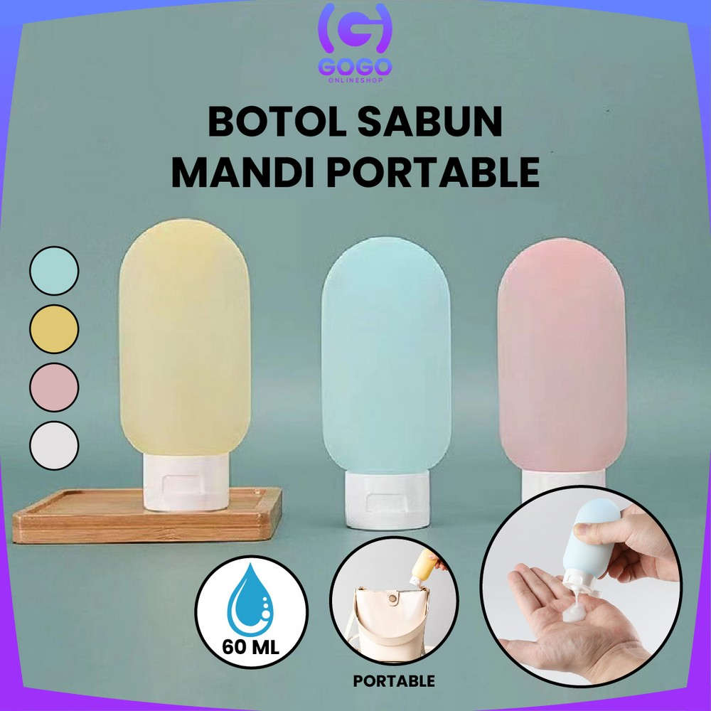 GOGO-C852 Botol Travel Portable Tempat Sabun Cair Botol Sabun Lotion Travelling / Travel Botol Refill Plastik Fliptop Tempat Isi Ulang Cosmetic