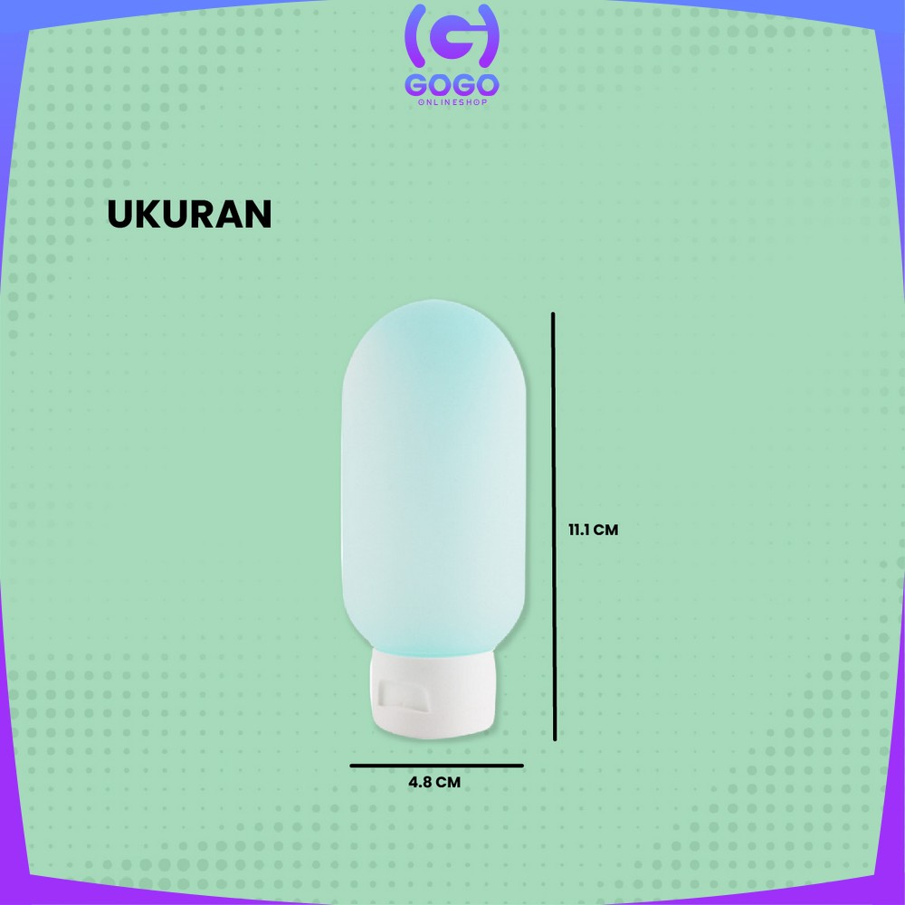 GOGO-C852 Botol Travel Portable Tempat Sabun Cair Botol Sabun Lotion Travelling / Travel Botol Refill Plastik Fliptop Tempat Isi Ulang Cosmetic