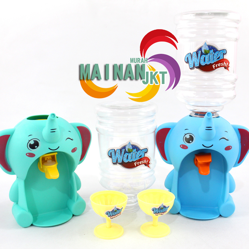 MAINANKEI MAINAN ANAK MURAH YK147 ANIMAL WATER DISPENSER GAJAH MAINAN ANAK DISPENSER GALON WATER DRINKING