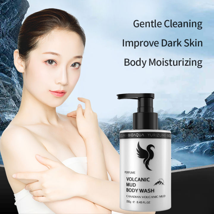 Yurizumi x Bioaqua Volcanic Mud Body Wash - Sabun Mandi Lumpur Vulkanik Pencerah Tubuh