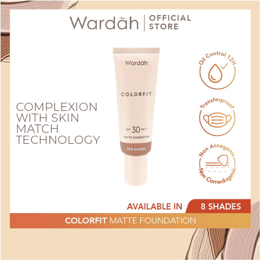 WARDAH COLORFIT MATTE FOUNDATION - 25ML
