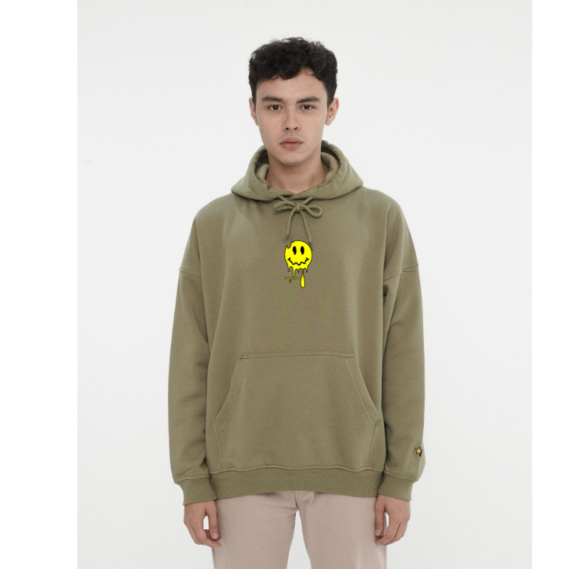 SUKE HOODIE SMILE SAGE GREEN UNISEX