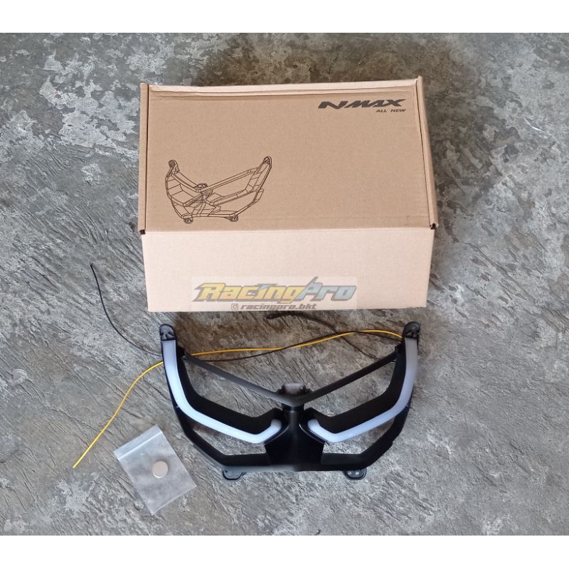 Lampu Alis DRL Depan Nmax New RGB Plus Frame Alis Nmax Lampu Senja Depan Nmax 2020