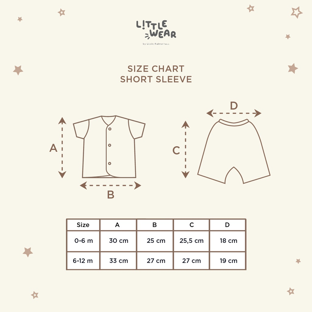 Little Wear Long Sleeve/Short Sleeve Stelan Baju Bayi Panjang By Little Palmerhaus Motif Terbaru