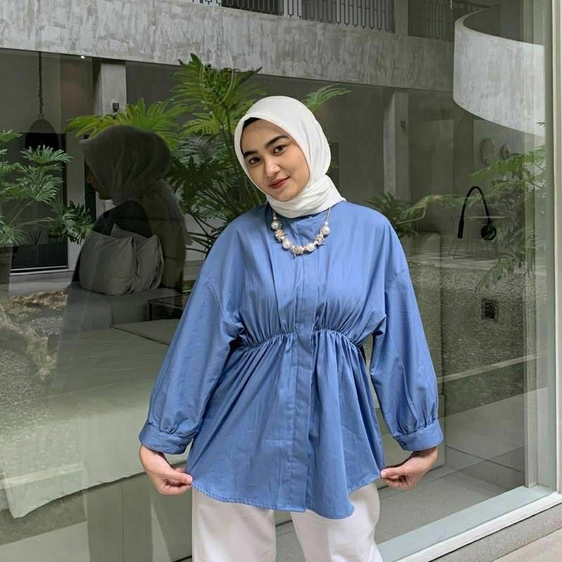 Alya Linen Shirt-Atasan Wanita-Kemeja Wanita