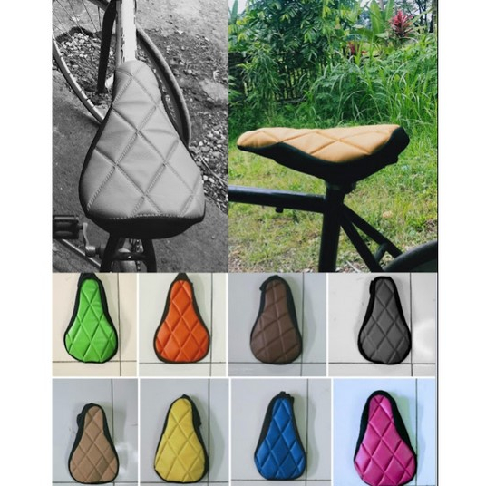 Sarung jok sepeda model wajit / Bungkus jok sadel sepeda mtb/pixy/sepeda gunung dll